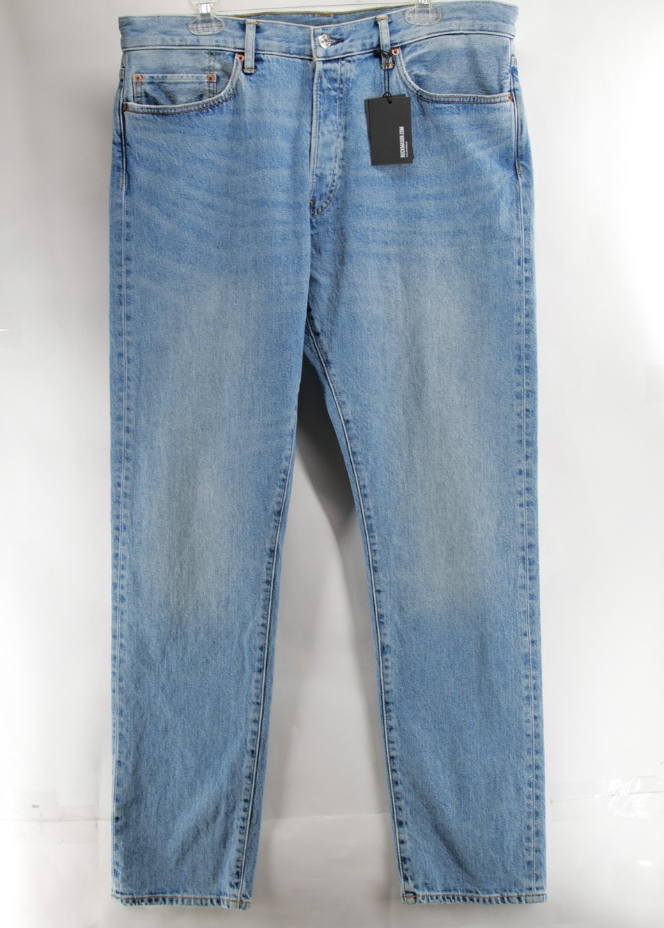 Buck Mason NWT Maverick Slim Jeans Mens 36x34 Japanese Denim Light Wash Blue